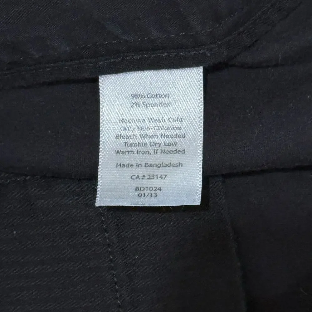 Talbots Chino Shorts Women Size 8 Black Cotton Blend 5